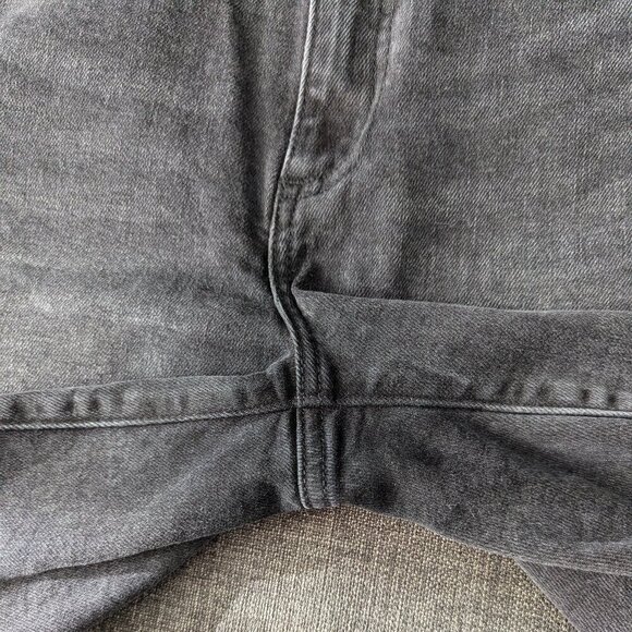 Aritzia Denim Forum 50's Arlo Long Short in Washed Black - Picture 6 of 9